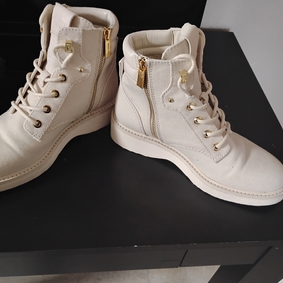 Michael kors purse and canvas combat boots size 7.5 - Picture 5 of 9